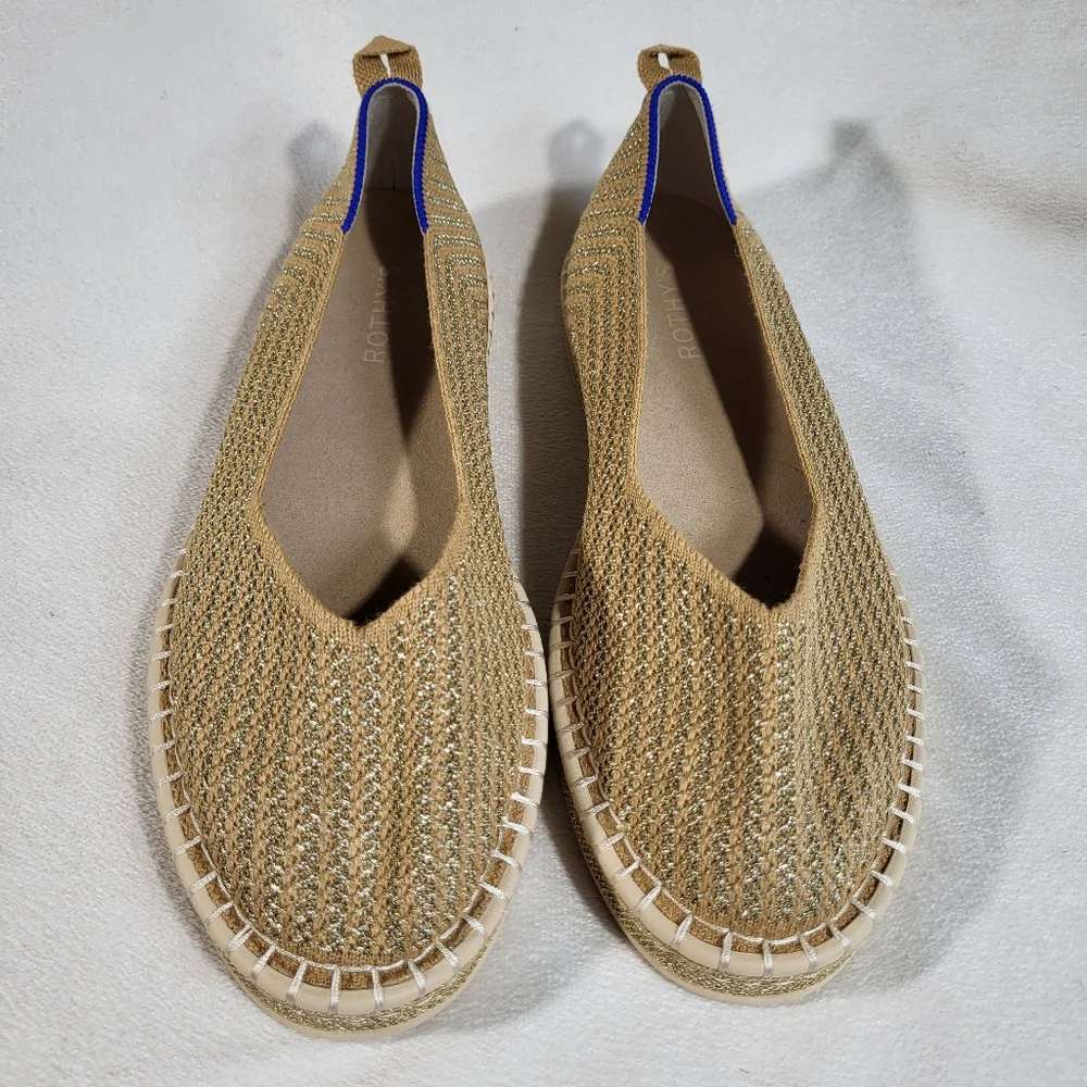 Rothy's Tan Espadrilles Slip-On Comfort Women’s Size 10.5